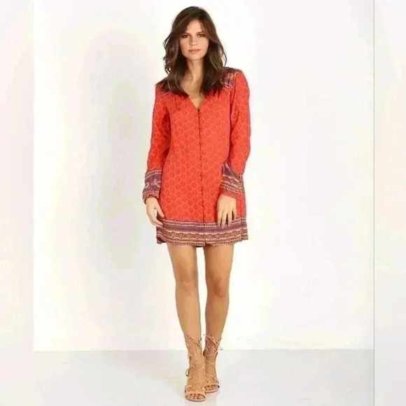 MinkPink Boho Queen Shirt Dress XS - Picture 1 of 6